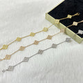 [CC jewelry]CLOVER 6 MOTIF DIAMOND BRACELET