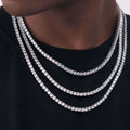 [✨ROSE💎] NEW 925 SILVER MOISSANITE TENNIS NECKLACE