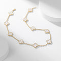 [✨CC💎]CLOVER 10 MOTIFS WHITE MOTHER OF PEARL NECKLACE