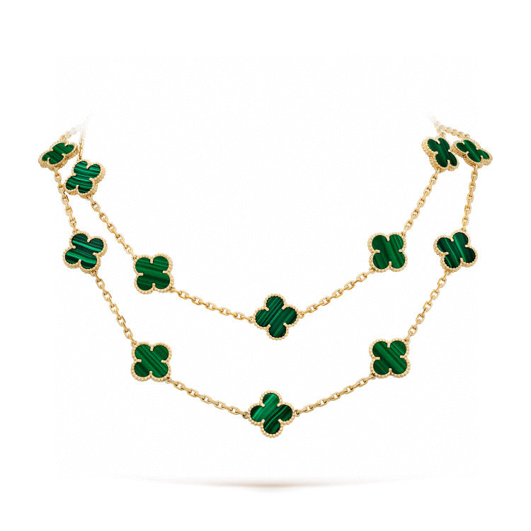 [✨CC💎]CLOVER 20 MOTIFS MALACHITE GOLD