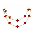 [✨CC💎]CLOVER 20 MOTIFS CARNELIAN NECKLACE