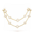 [✨CC💎]CLOVER 20 MOTIFS WHITE MOP NECKLACE