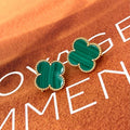 [✨CC💎] CLOVER LARGE (20mm) 1 MOTIFS GREENER MOP STUD EARRINGS