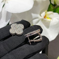 [✨CC💎]CLOVER 20MM MOTIFS DIAMOND STUD EARRINGS SILVER