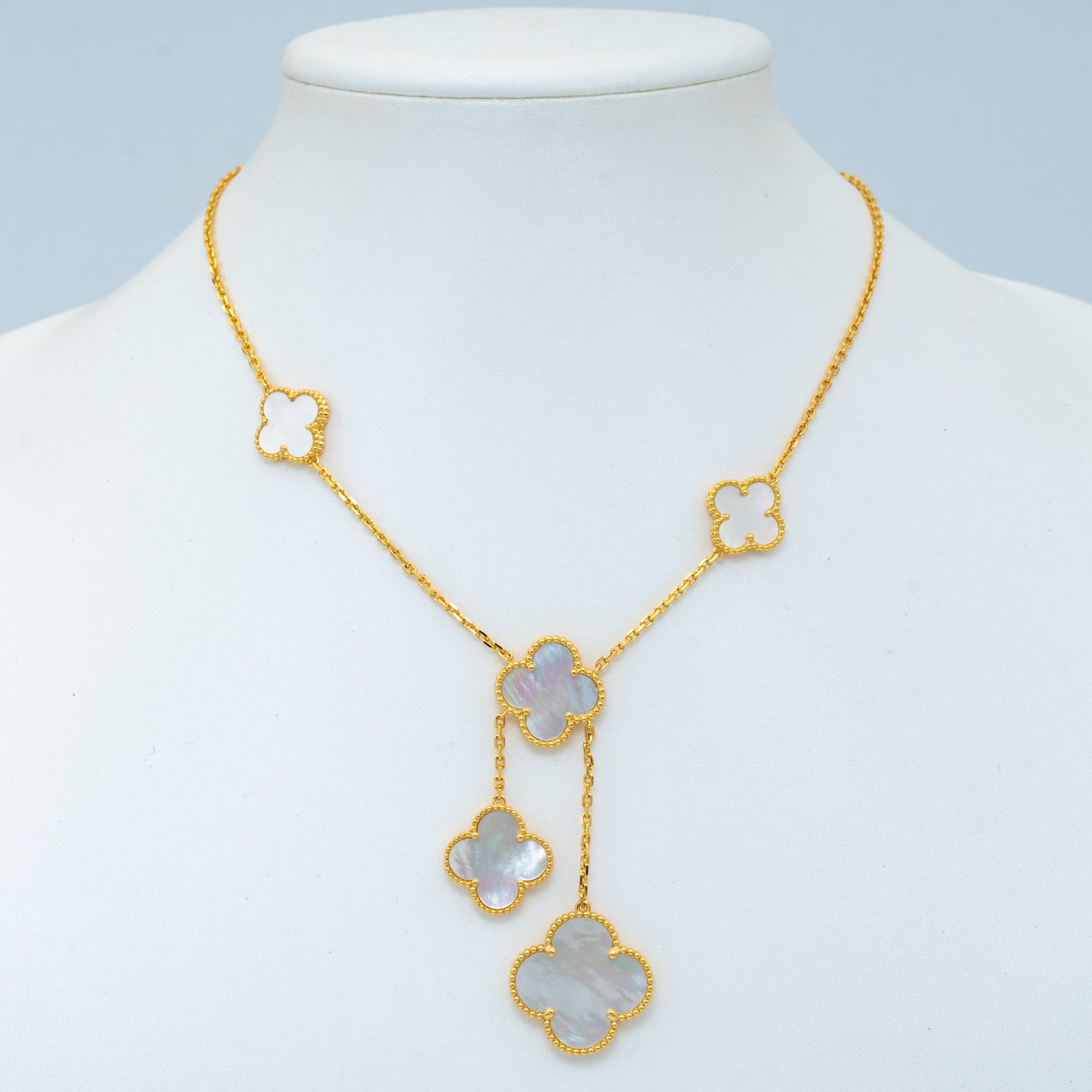 [✨CC💎]CLOVER MOTHER OF PEARL NECKLACE 6 MOTIF
