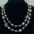 Chanel Double Chain Pearl Necklace