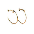 CCJUSTE EARRINGS GOLD DIAMONDS 1.8MM