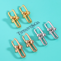 CCTF HORSESHOE BUCKLE EARRINGS