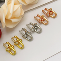 CCTF HORSESHOE BUCKLE DIAMOND EARRINGS