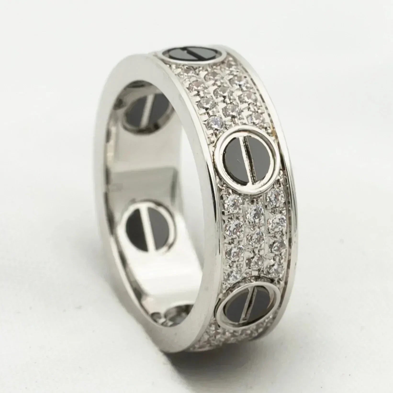 [✨CC💎]LOVE RING 5.5MM DIAMONDS PAVED CERAMIC