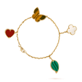 [CC jewelry]LUCKY SPRING 5 MOTIF GOLD BRACELET