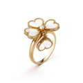 [✨CC💎]SWEET CLOVER WHITE MOP RING