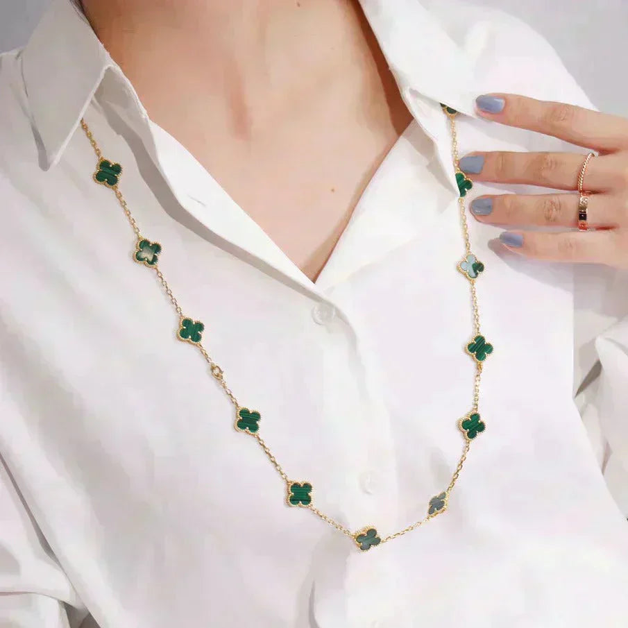 [✨CC💎]CLOVER 20 MOTIFS MALACHITE GOLD