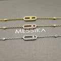 High quality luxury pure silver S925 MOVE bracelet Free Shipping