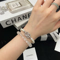 18K CC  -Style Elegant Pendant Bracelet for Women