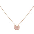 CC AMULETTE ROSE GOLD PINK MOP NECKLACE
