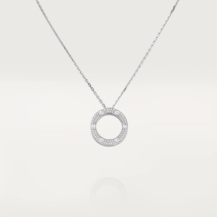 CC LOVE NECKLACE ADJUSTABLE SILVER