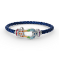 CCjewelry FORC LARGE HORSESHOE  COLORED DIAMOND BRACELET SILVER FRED