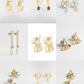 Classic luxury pure silver is S925 earrings {have logo} Free Shipping