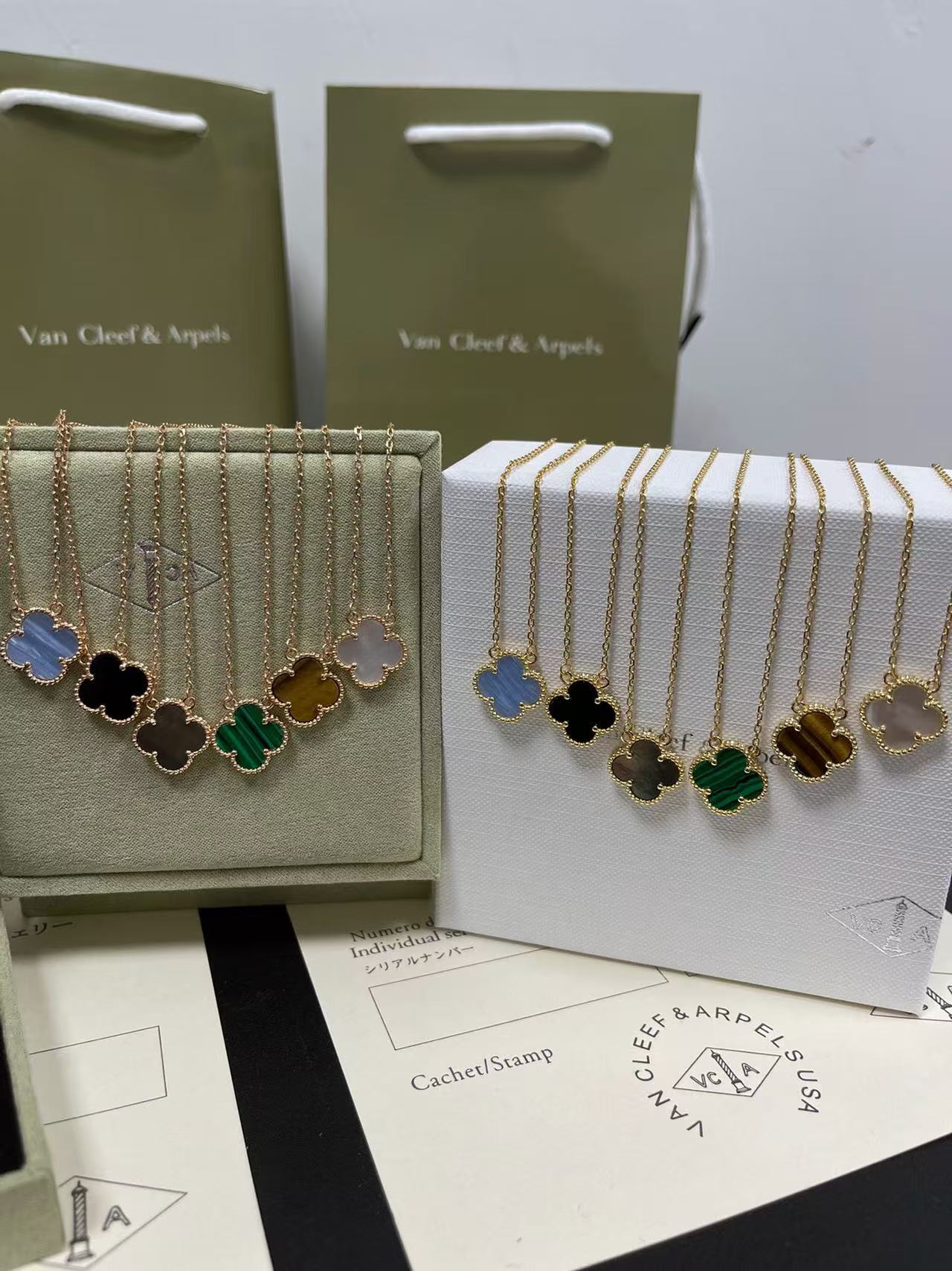 High quality clover luxury pure silver S925 necklace Free Shipping