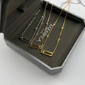 High quality luxury pure silver S925 necklace {with logo} Free Shipping