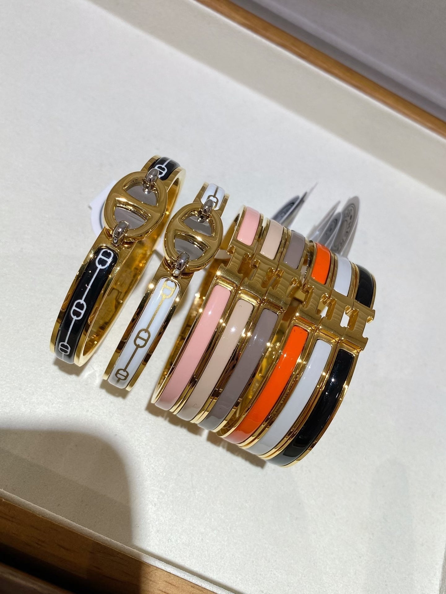 High quality clover luxury pure silver S925 bracelet {with logo} Free Shipping