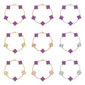 [CC jewelry] CLOVER 5 MOTIF VIOLET BRACELET COLLECTION