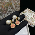 Luxury pearl earrings.High quality pure silver material, will not fade, Free Shipping
