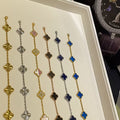 VCA CLOVER 5 MOTIF ONYXS BRACELET COLLECTION Free Shipping