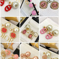 Luxurious pearl earrings, made of high-quality pure silver, do not fade Free Shipping
