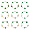[CC jewelry] CLOVER 5 MOTIF MALACHITE BRACELET COLLECTION