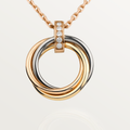 CC TRINITY NECKLACE GOLD  DIAMONDS