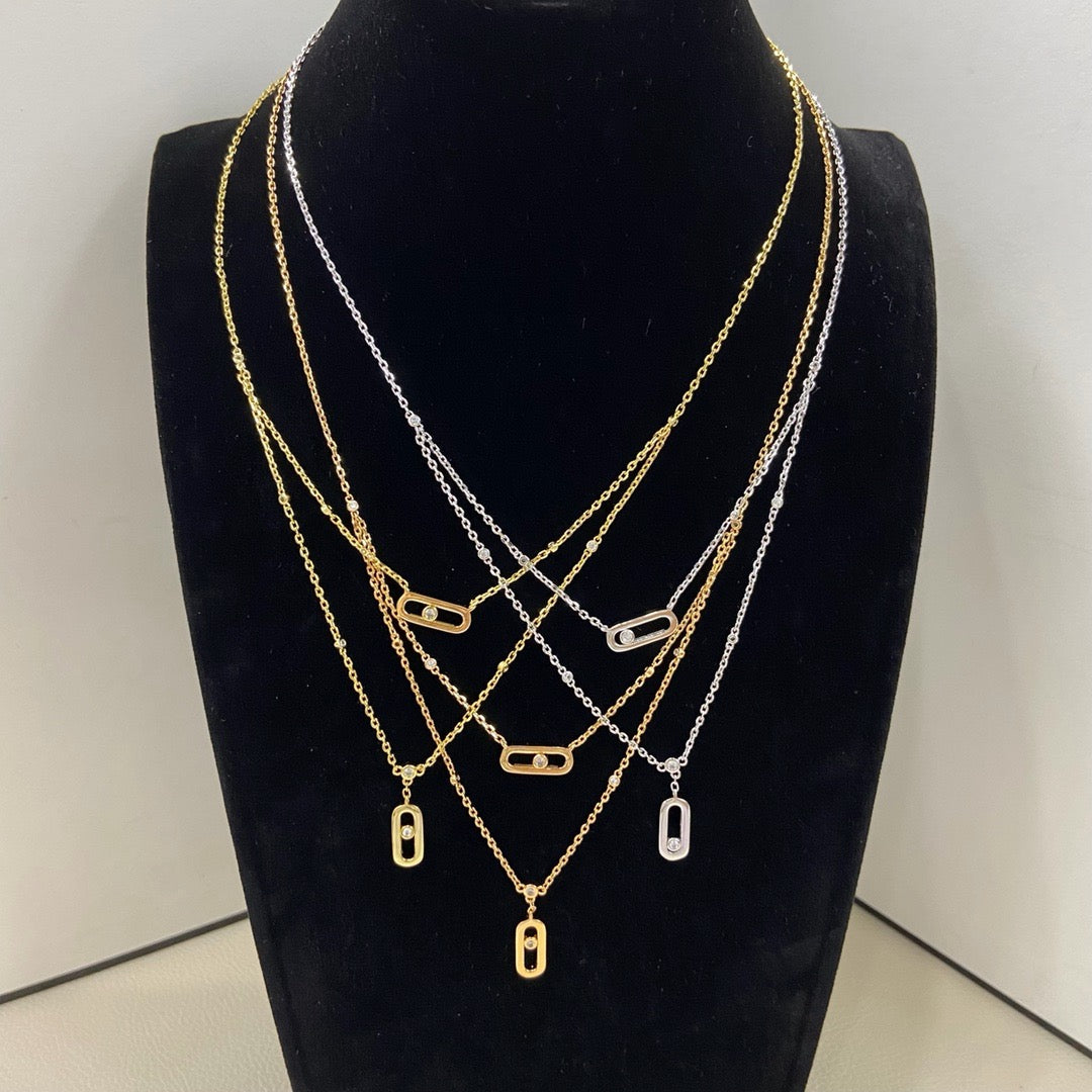 High quality luxury pure silver S925 necklace {with logo} Free Shipping