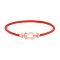 CCjewelry FORCE 10 HALF DIAMOND PINK GOLD RED CORDERI LARGE AND MEDIUM MODEL FRED