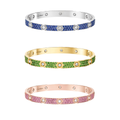 2026 PAVE GEMSTONE LOVE BRACELET 6.1MM 10 DIAMONDS