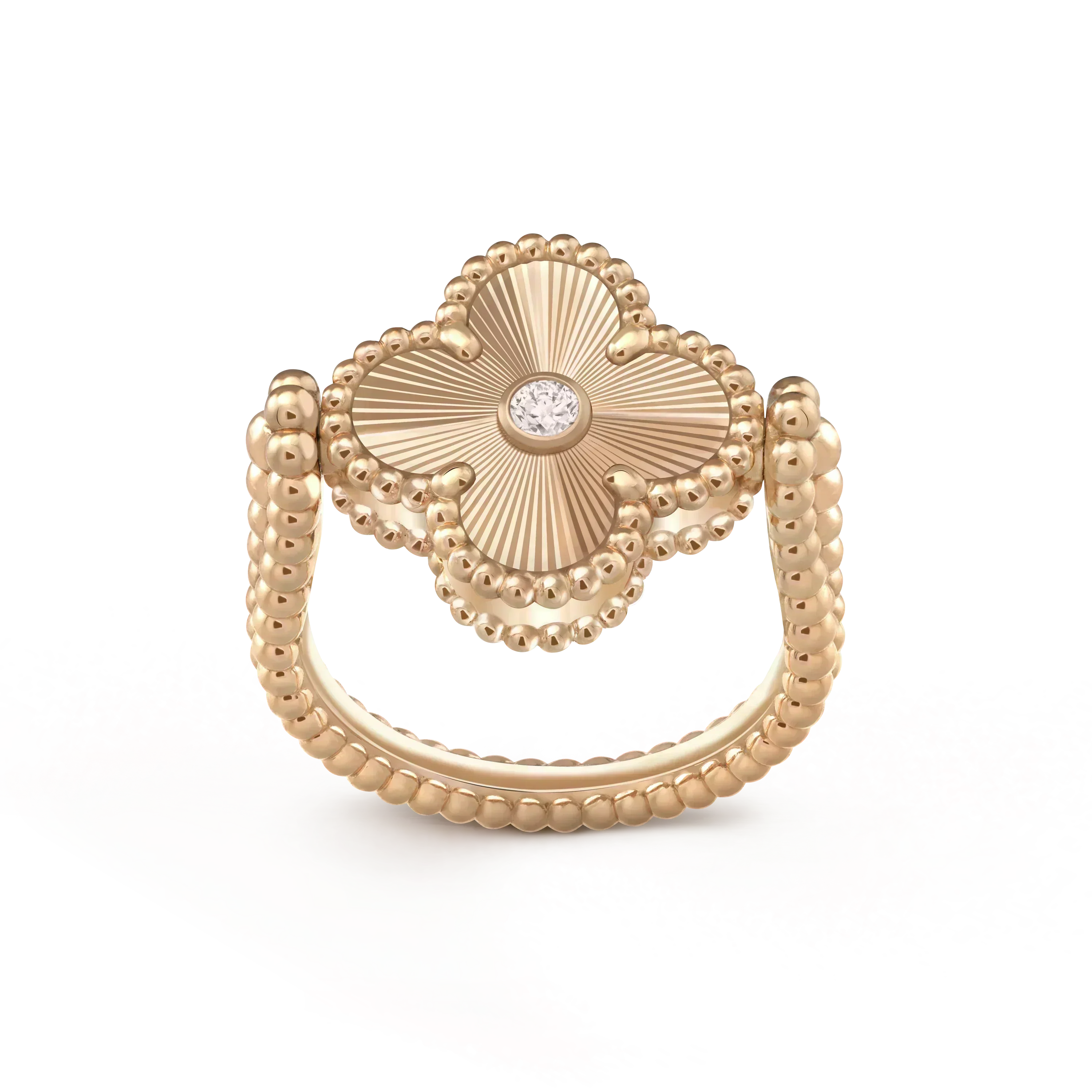 [✨CC💎]CLOVER RIVERSIBLE ROSE GOLD RING