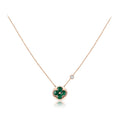 LOUIS VUITTON SUN PEDANT PINK GOLD 1 DIAMOND NECKLACE