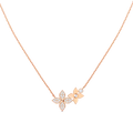 LOUIS VUITTON STAR BLOSSOM NECKLACE PINK GOLD DIAMONDS