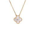 [✨CC💎]CLOVER 15MM DIAMOND WHITE FRITILLARIA NECKLACE