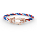 CCjewelry FORCE LARGE HORSESHOE FULL DIAMOND BRACELET ROSE GOLD FRED