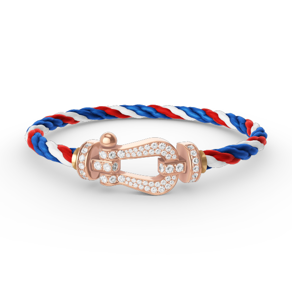 CCjewelry FORCE LARGE HORSESHOE FULL DIAMOND BRACELET ROSE GOLD FRED