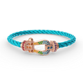 CCjewelry FORCE LARGE HORSESHOE  COLORED DIAMOND BRACELET ROSE GOLD FRED