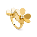 [✨CC💎]CLOVER COMOS GOLD DIAMOND RING