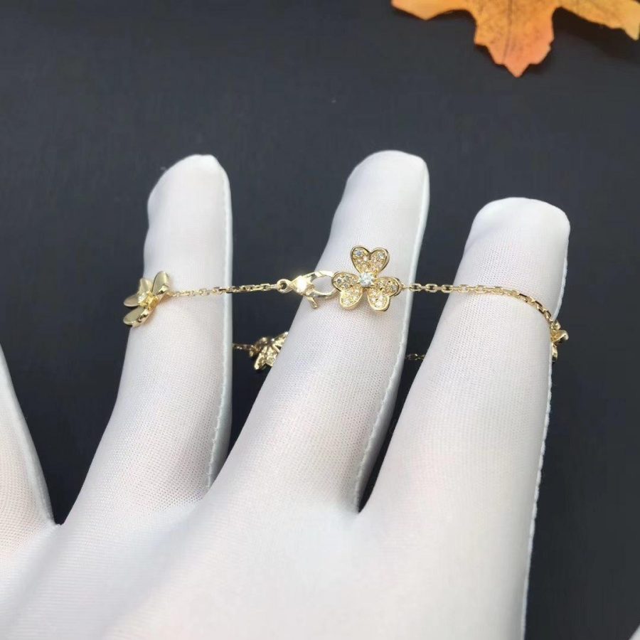 [CC jewelry]FRIVOLE GOLD 5 FLOWERS BRACELET