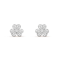 [✨CC💎]FRIVOLE SILVER FLOWER DIAMOND EARRINGS