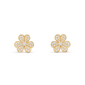 [✨CC💎]FRIVOLE GOLD FLOWER DIAMOND EARRINGS