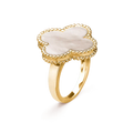 [✨CC💎]CLOVER WHITE MOP RING