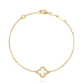 [CC jewelry]CLOVER WHITE MOP SINGLE FLOWER BRACELET