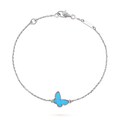 [CC jewelry]BUTTERFLY TURQUOISE BUTTERFLY BRACELET SILVER