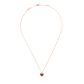 [✨CC💎]SWEET CLOVER CARNELIAN HEART NECKLACE